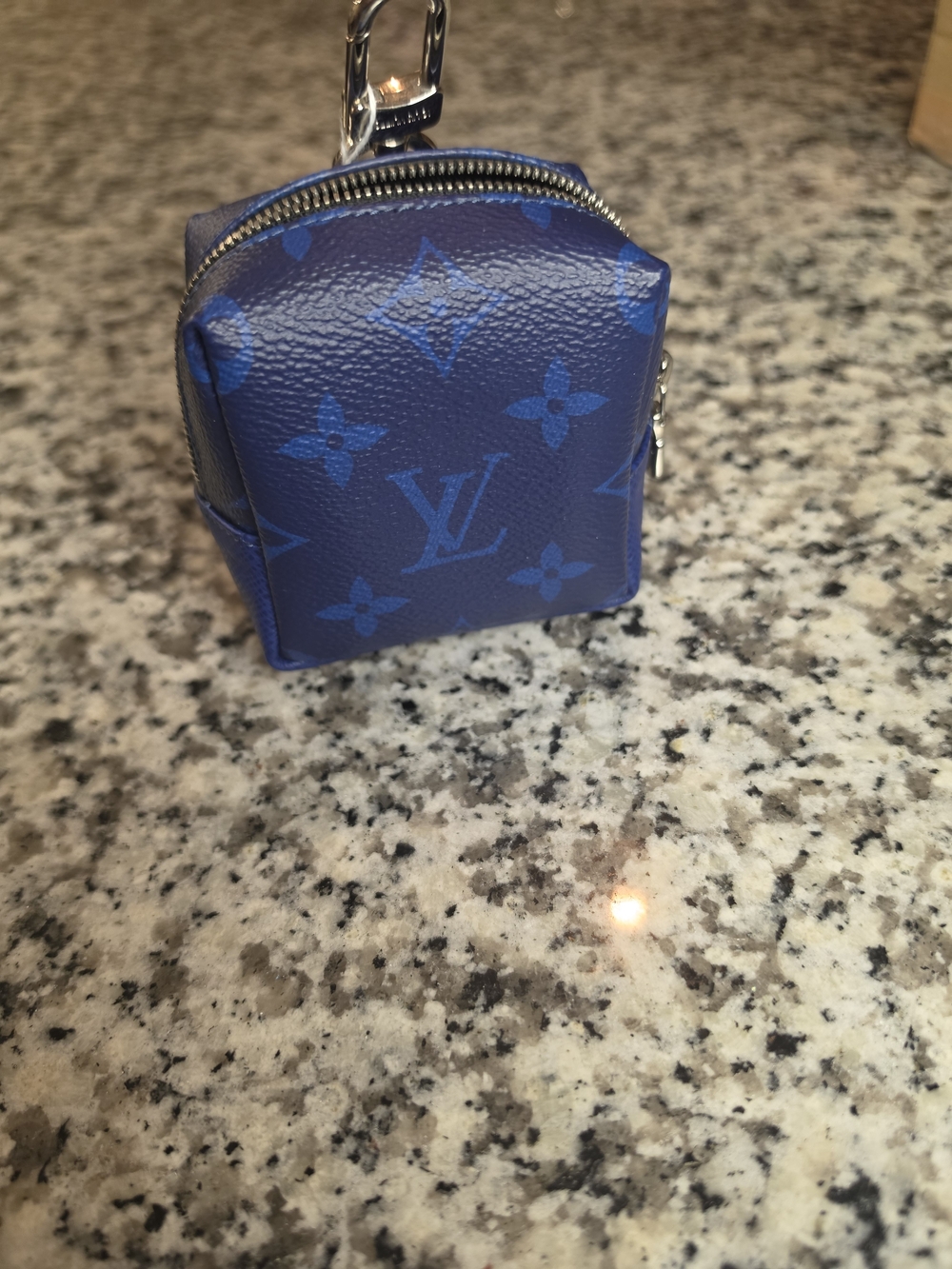 LIKE NEW CONDITION!!! Louis Vuitton Royal Blue Monogram Mini Pouch Charm